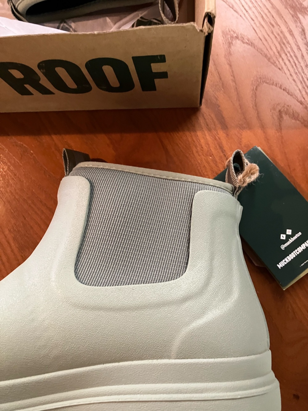 Muck boots New in Box Women’s Size 11 Dessert Sage Chelsea Rain Boot - Picture 8 of 9